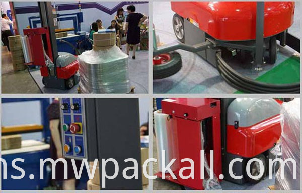 Produk Baru Hot Regangan Filem Smart Robot Mobile Wrapping Machine/Robot Stretch Wrapping Machinery Robot Pallet Wrapper